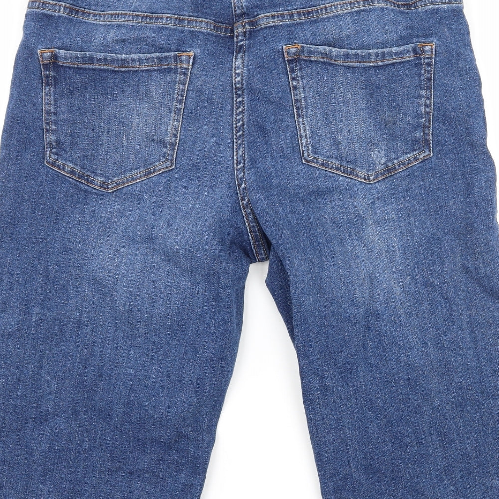 NEXT Womens Blue  Denim Bermuda Shorts Size 10