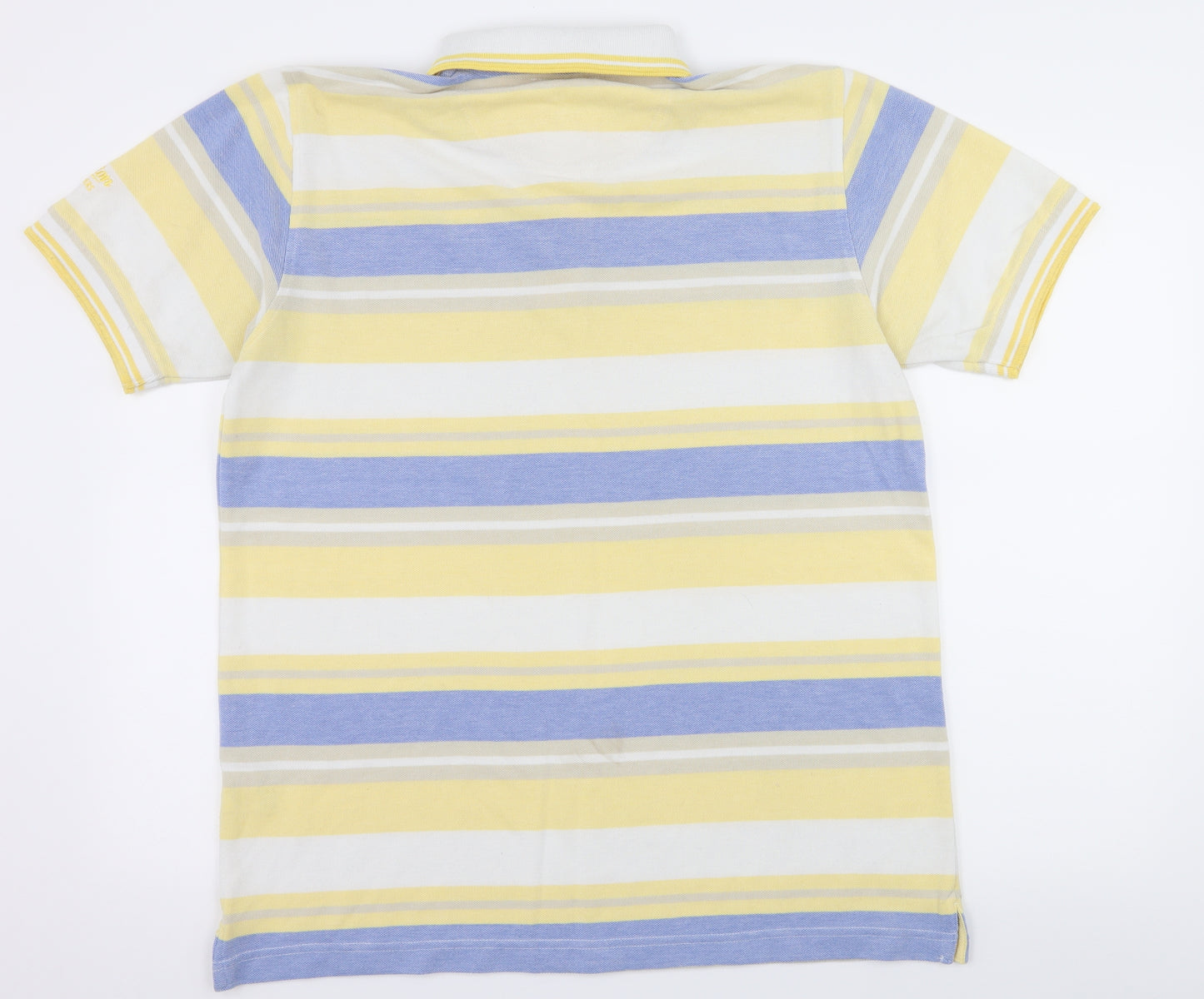 Cotton Traders Mens Multicoloured Striped Jersey  Polo Size L