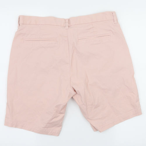 NEXT Mens Pink   Chino Shorts Size 34 in