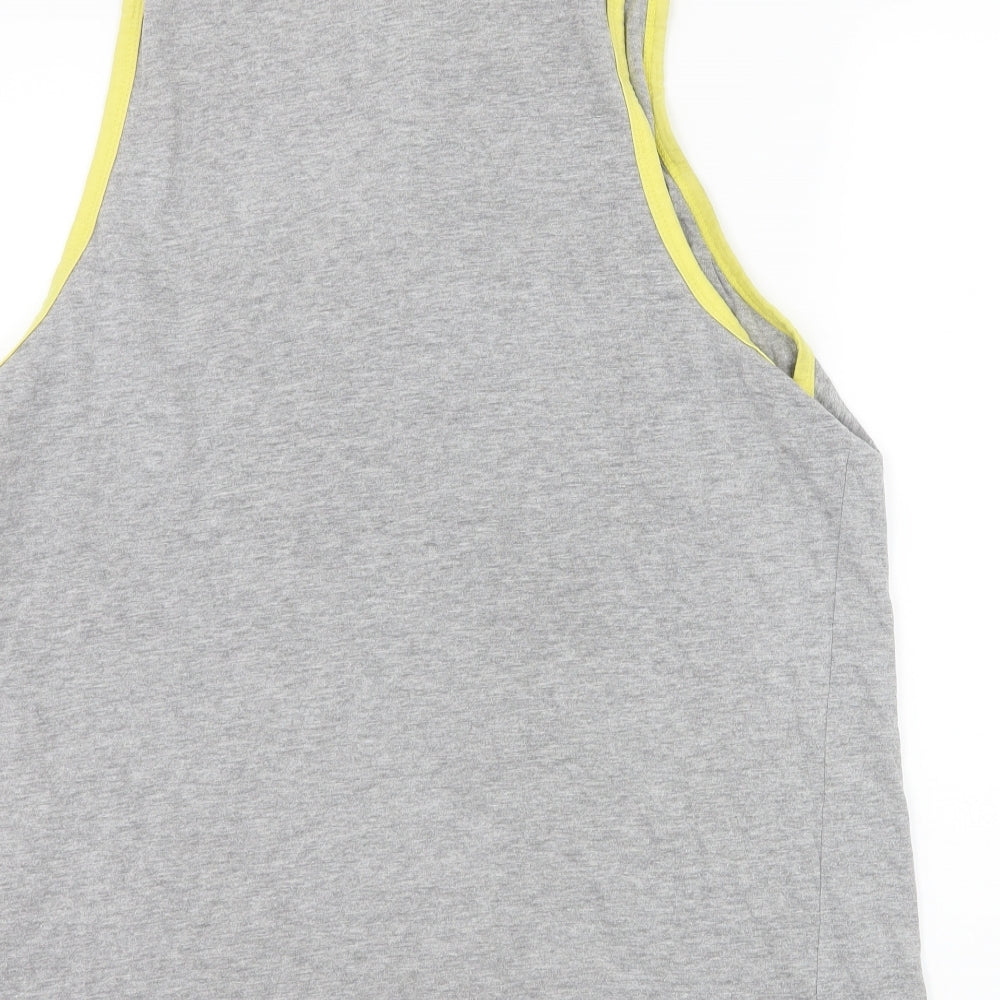Preworn Mens Grey  Jersey  T-Shirt Size XL