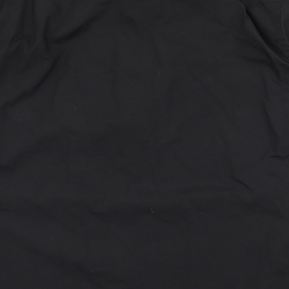 George Mens Black    Button-Up Size 16