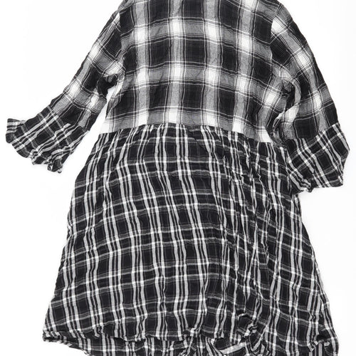 ASOS Womens Black Plaid  Sheath  Size 18