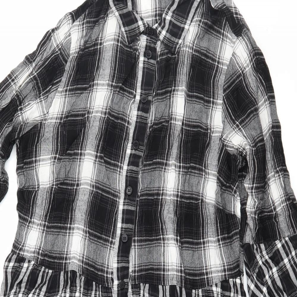 ASOS Womens Black Plaid  Sheath  Size 18