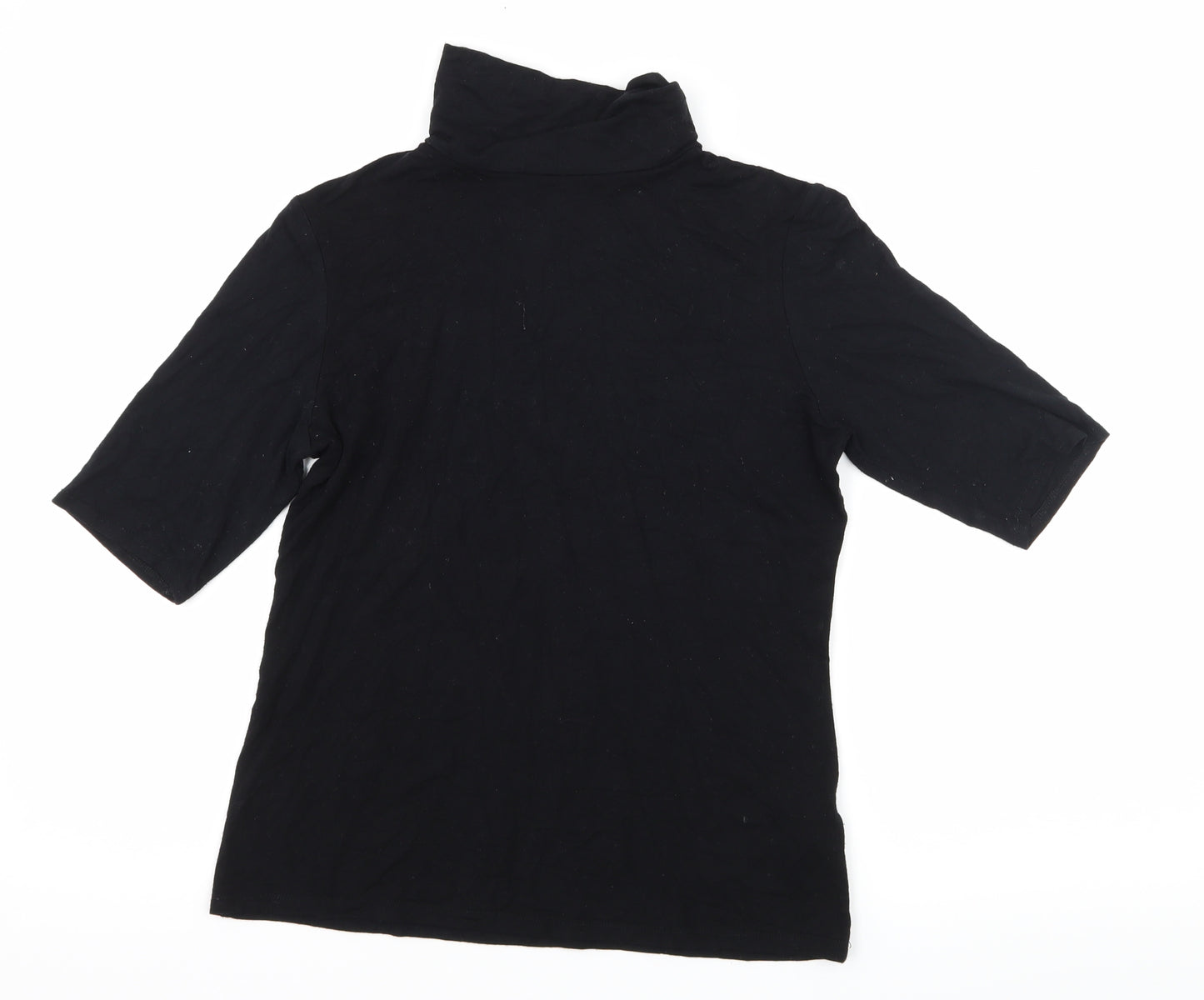 Dorothy Perkins Womens Black  Jersey Basic T-Shirt Size 8