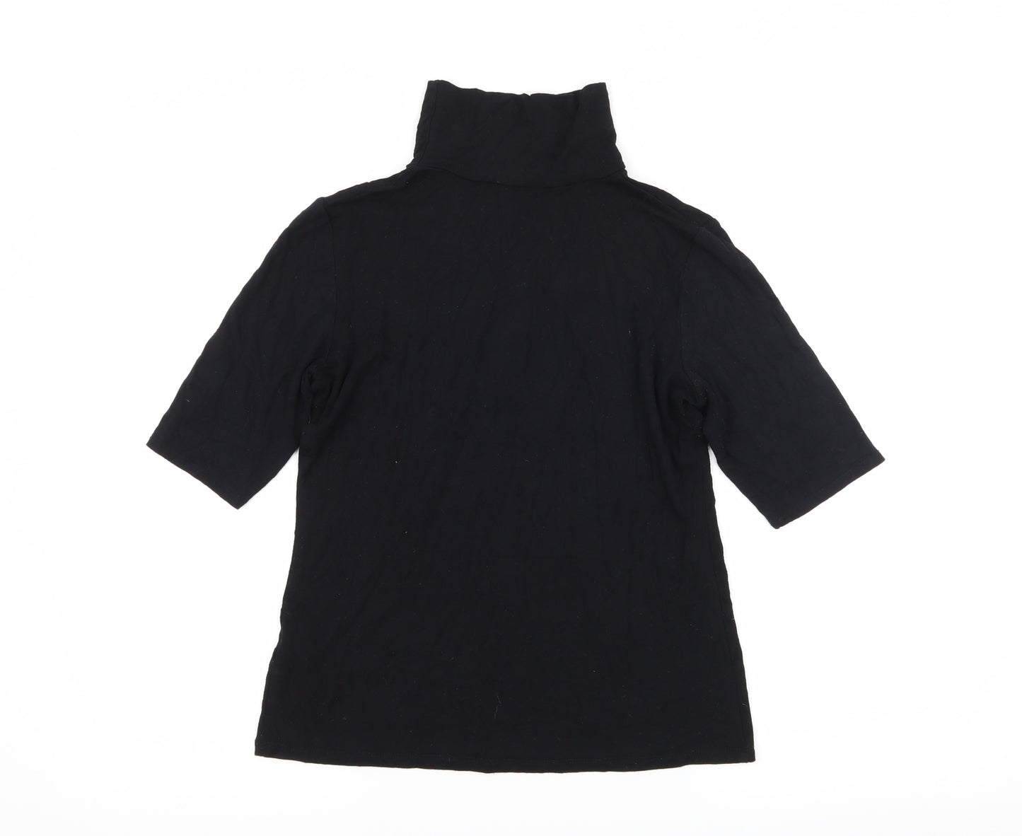 Dorothy Perkins Womens Black  Jersey Basic T-Shirt Size 8