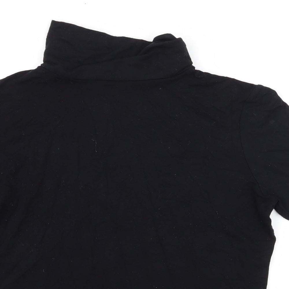 Dorothy Perkins Womens Black  Jersey Basic T-Shirt Size 8