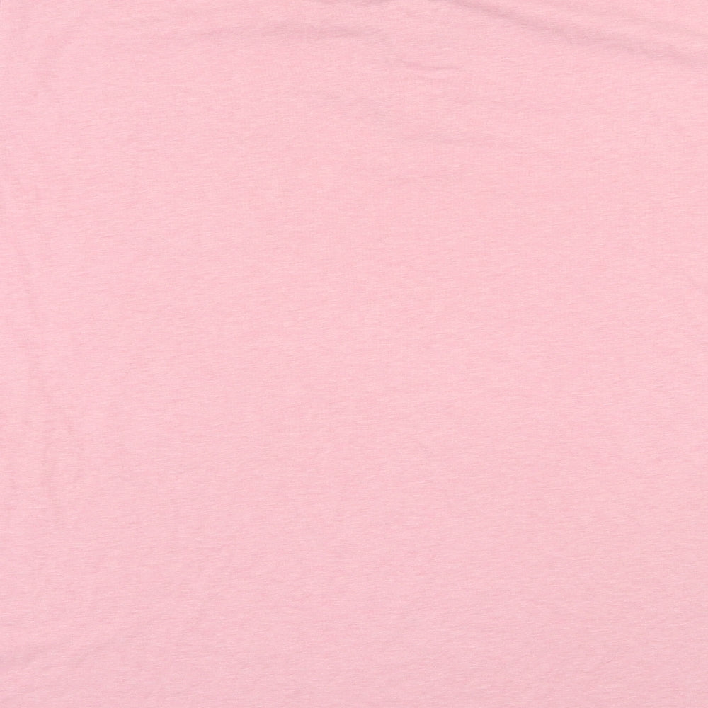 NEXT Mens Pink Colourblock Jersey  Polo Size 2XL