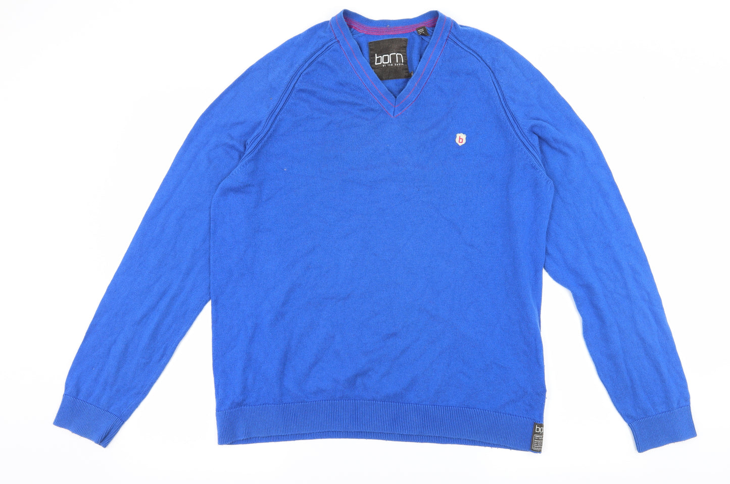 Ted Baker Mens Blue  Knit Pullover Jumper Size XL