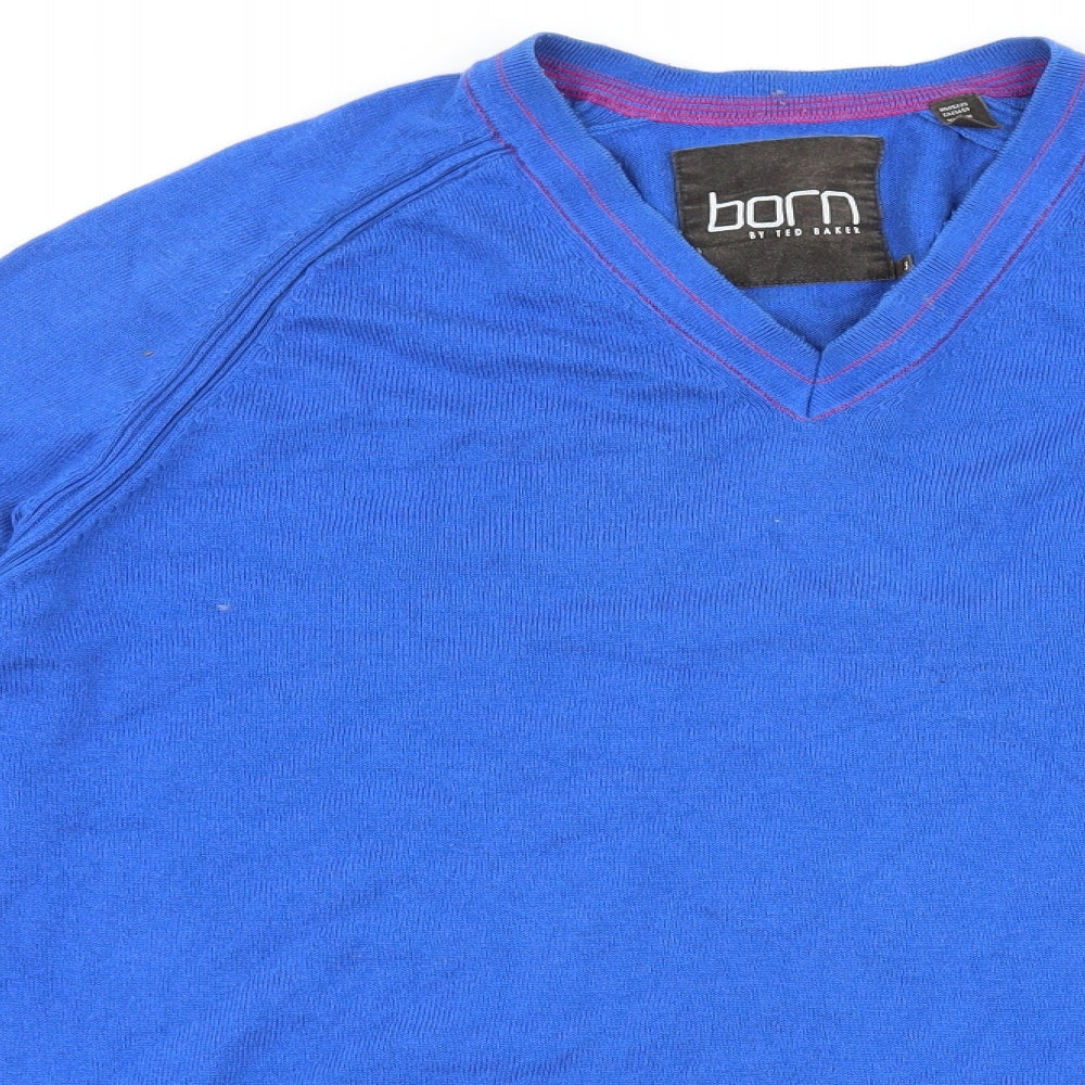 Ted Baker Mens Blue  Knit Pullover Jumper Size XL