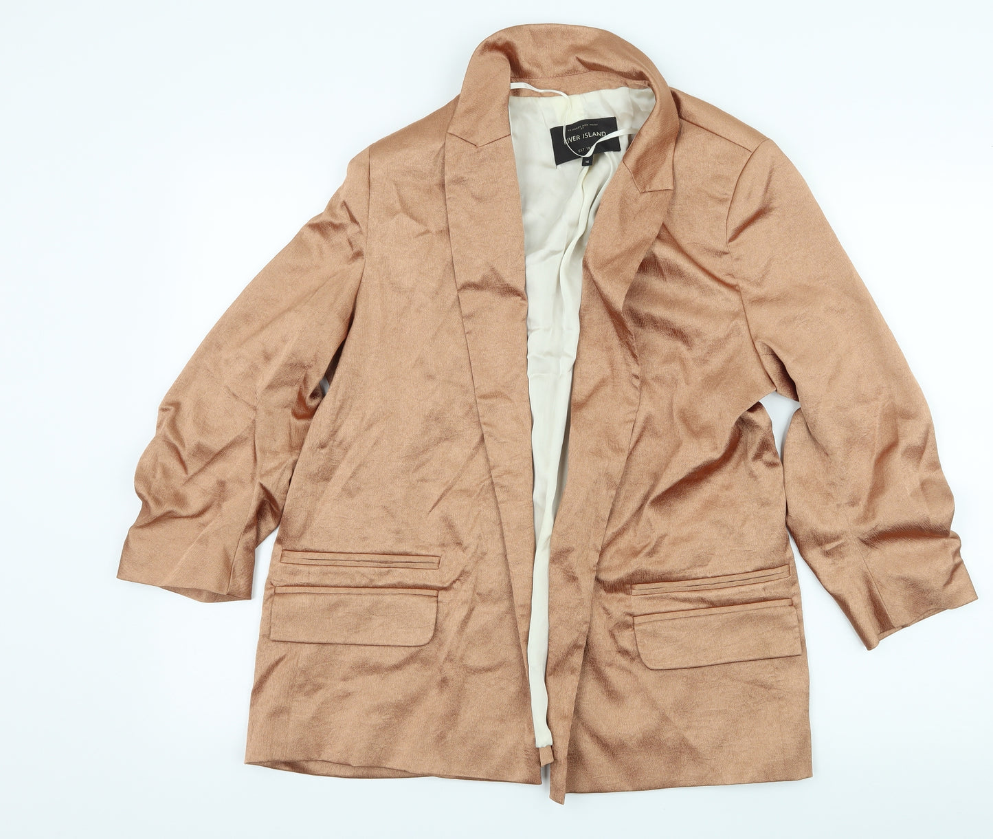 River Island Womens Brown   Jacket Blazer Size 16