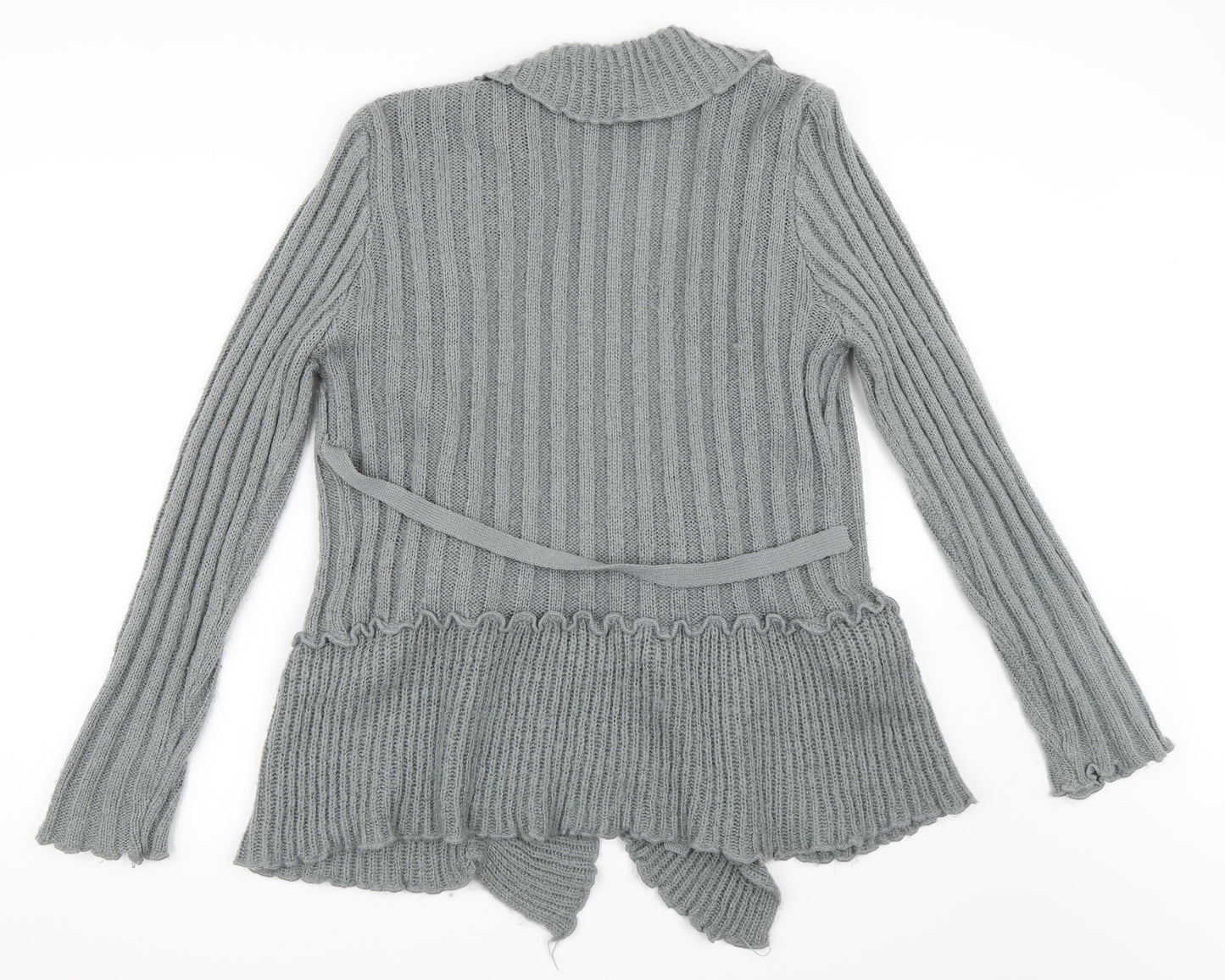 Purple Womens Grey   Cardigan Jumper Size L