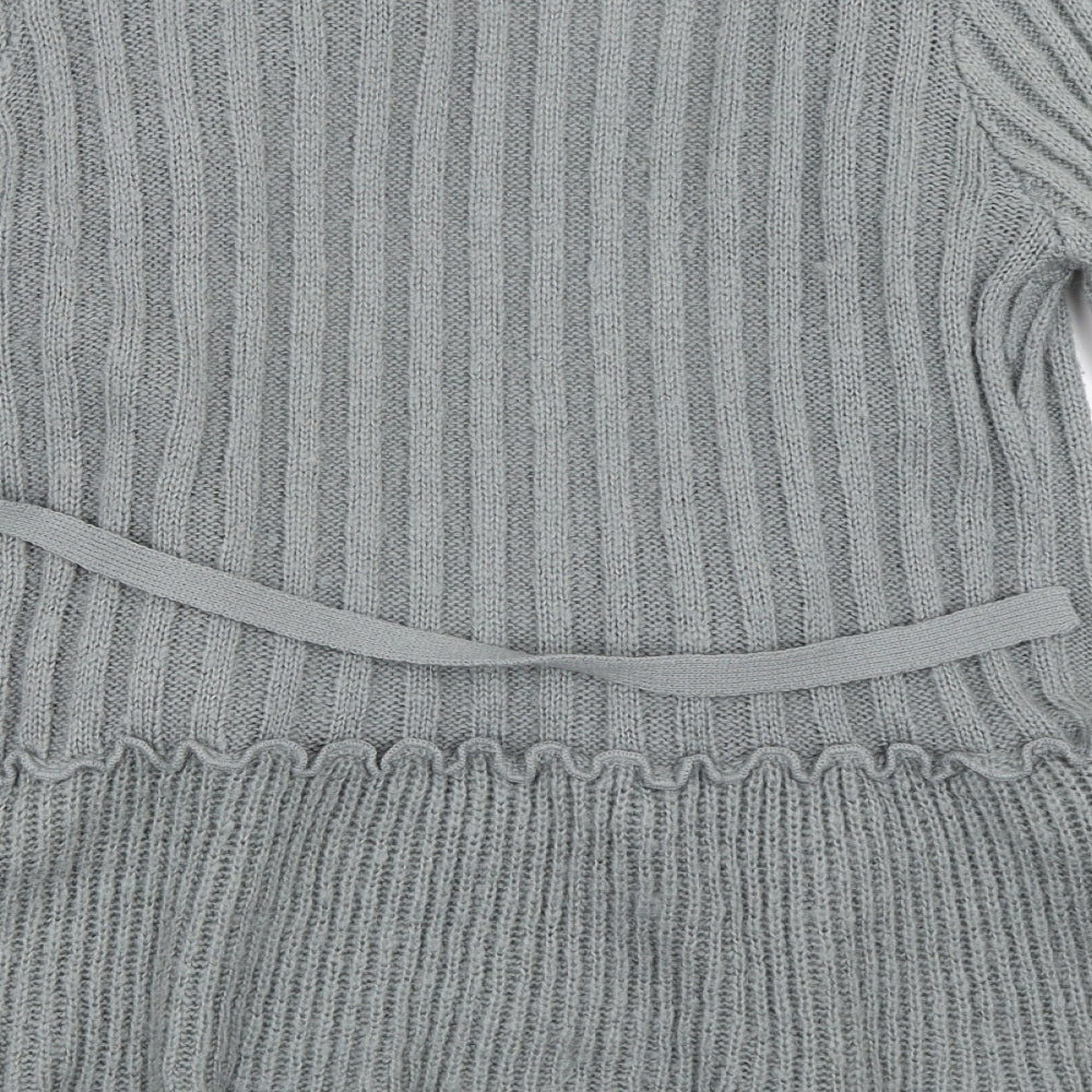 Purple Womens Grey   Cardigan Jumper Size L