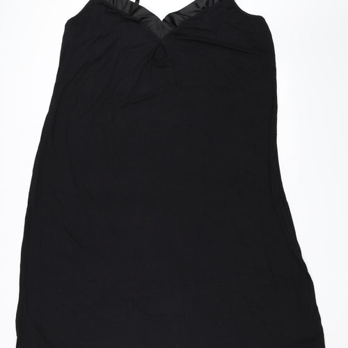 Pretty Secrets Womens Black Solid  Cami Dress Size 24