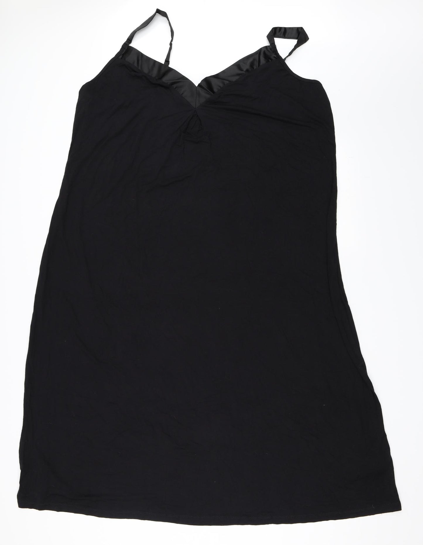 Pretty Secrets Womens Black Solid  Cami Dress Size 24