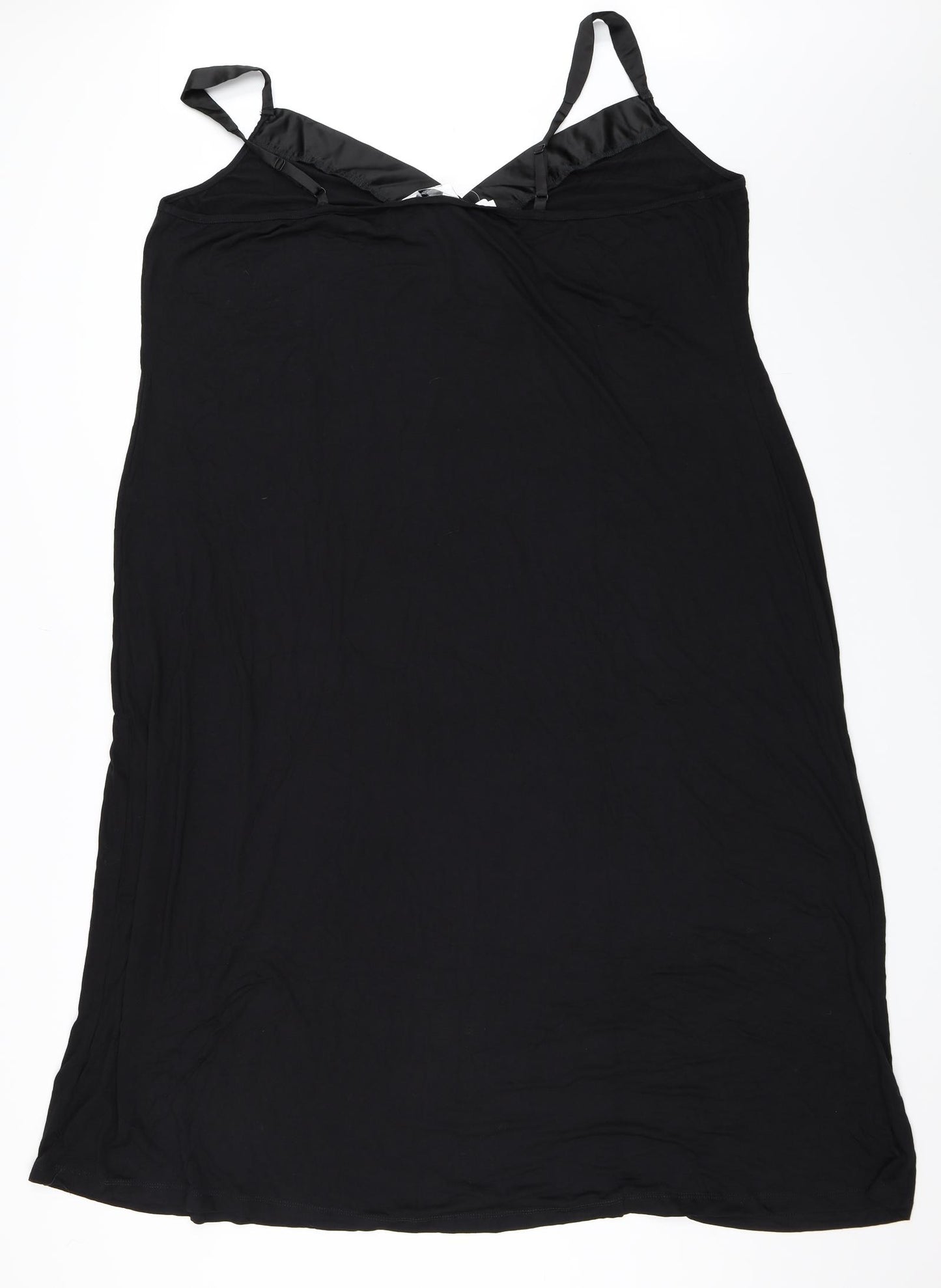 Pretty Secrets Womens Black Solid  Cami Dress Size 24