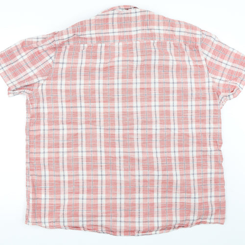 F&F Mens Red Check   Button-Up Size 2XL