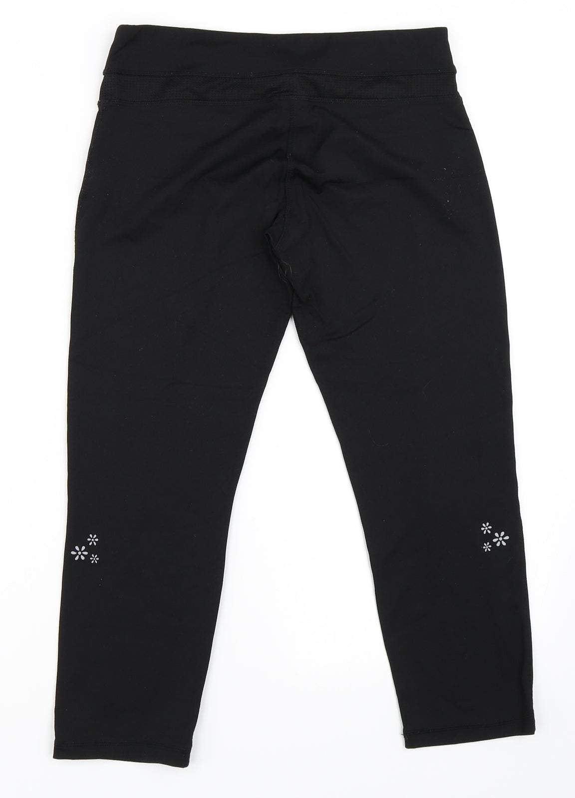 USA Pro Womens Black   Compression Leggings Size 10 L21 in