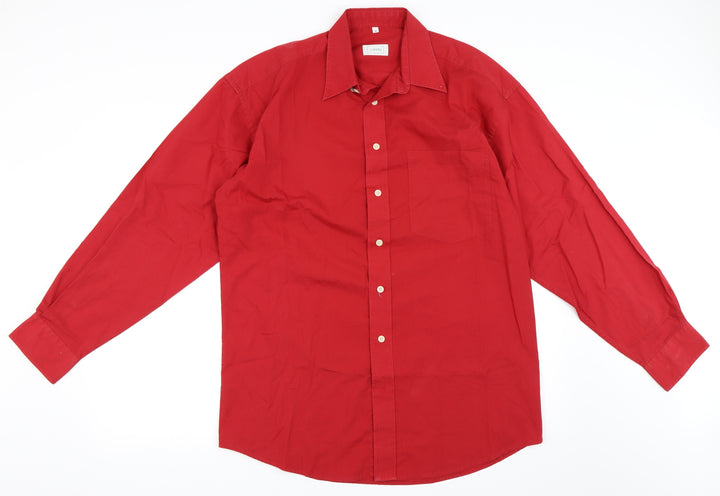 Canada Mens Red    Button-Up Size M
