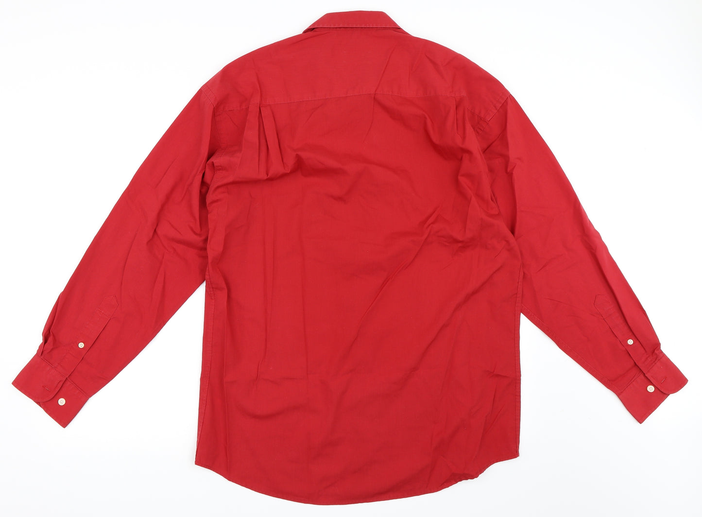 Canada Mens Red    Button-Up Size M