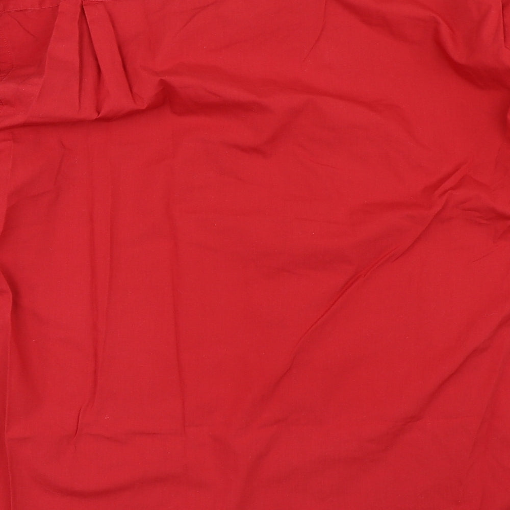 Canada Mens Red    Button-Up Size M