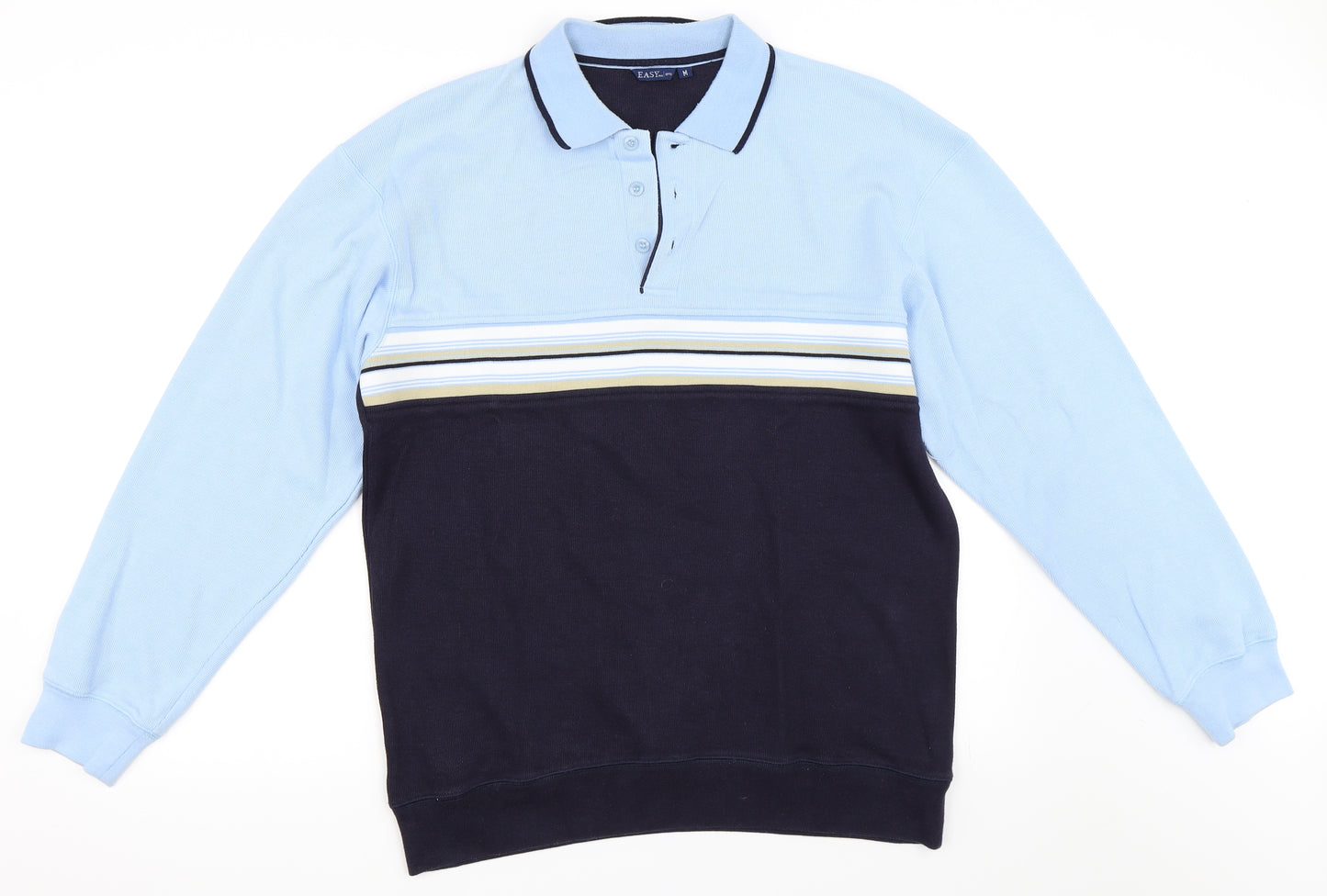 Easy Mens Blue   Pullover Sweatshirt Size M