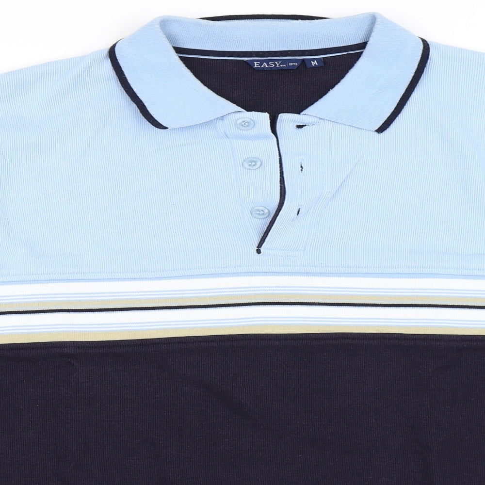 Easy Mens Blue   Pullover Sweatshirt Size M