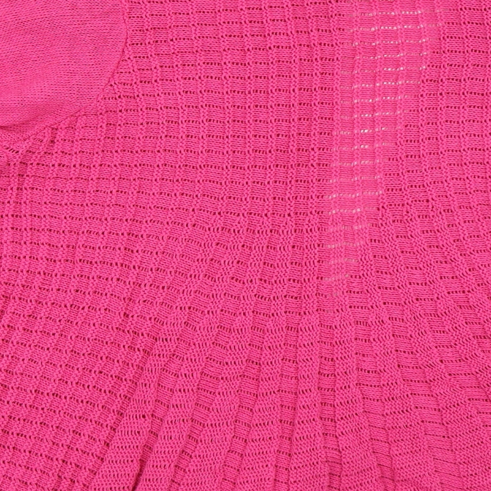 Pura Moda Womens Pink   Cardigan Jumper Size L