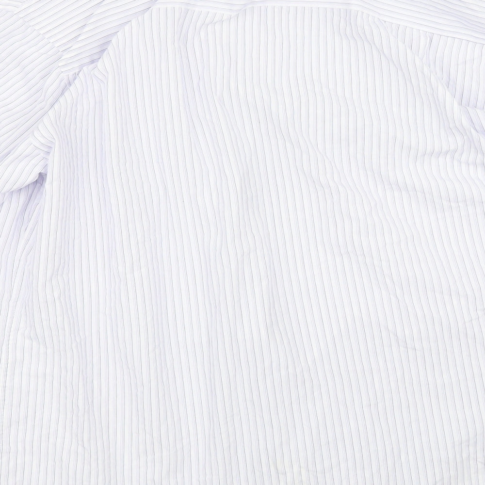 NEXT Mens Blue Striped   Dress Shirt Size 16