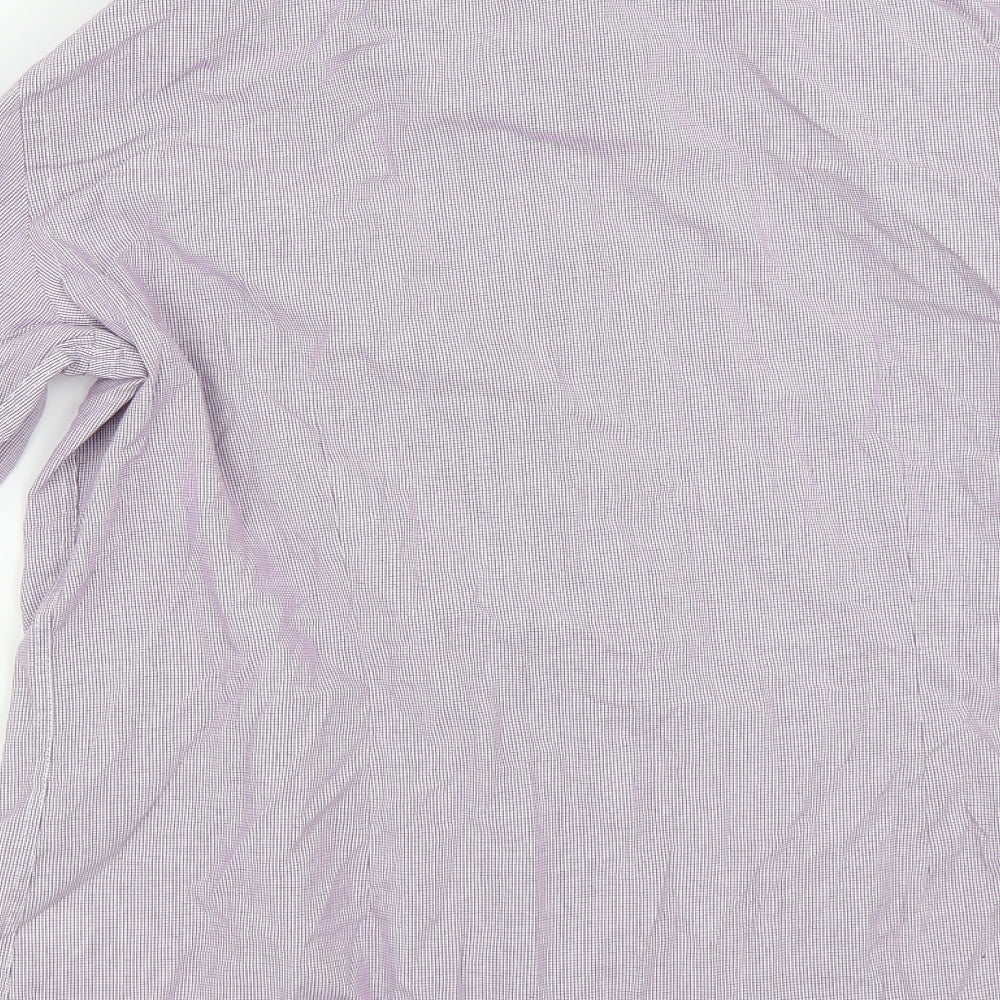 Gerorge Mens Purple    Dress Shirt Size 16