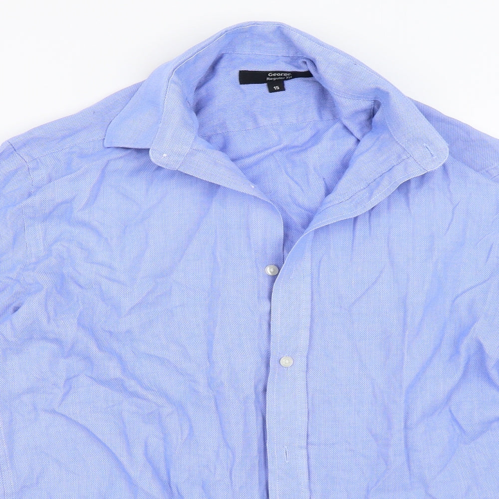 George Mens Blue    Dress Shirt Size 15
