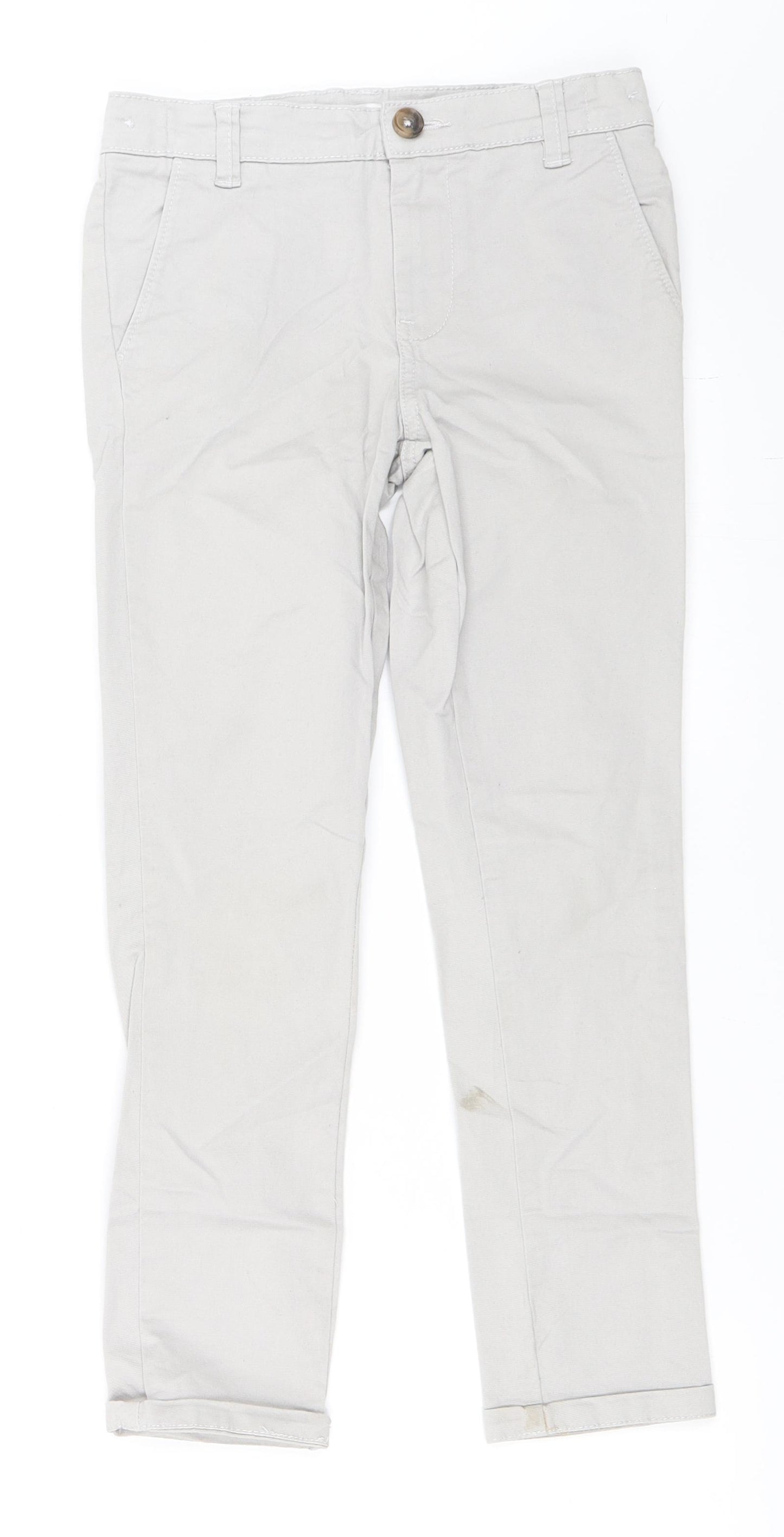 Blue Zoo Boys Grey   Chino Trousers Size 8 Years