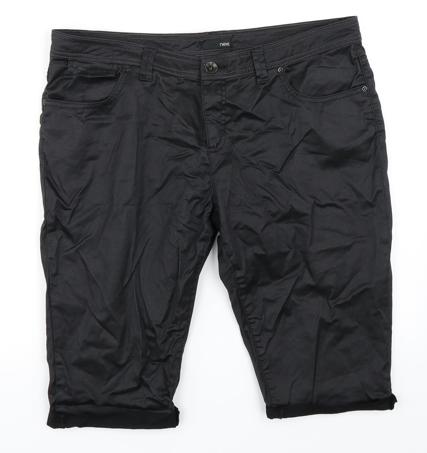 NEXT Womens Black   Bermuda Shorts Size 16
