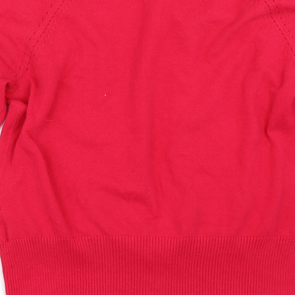 Red Herring Womens Pink   Cardigan Jumper Size 12