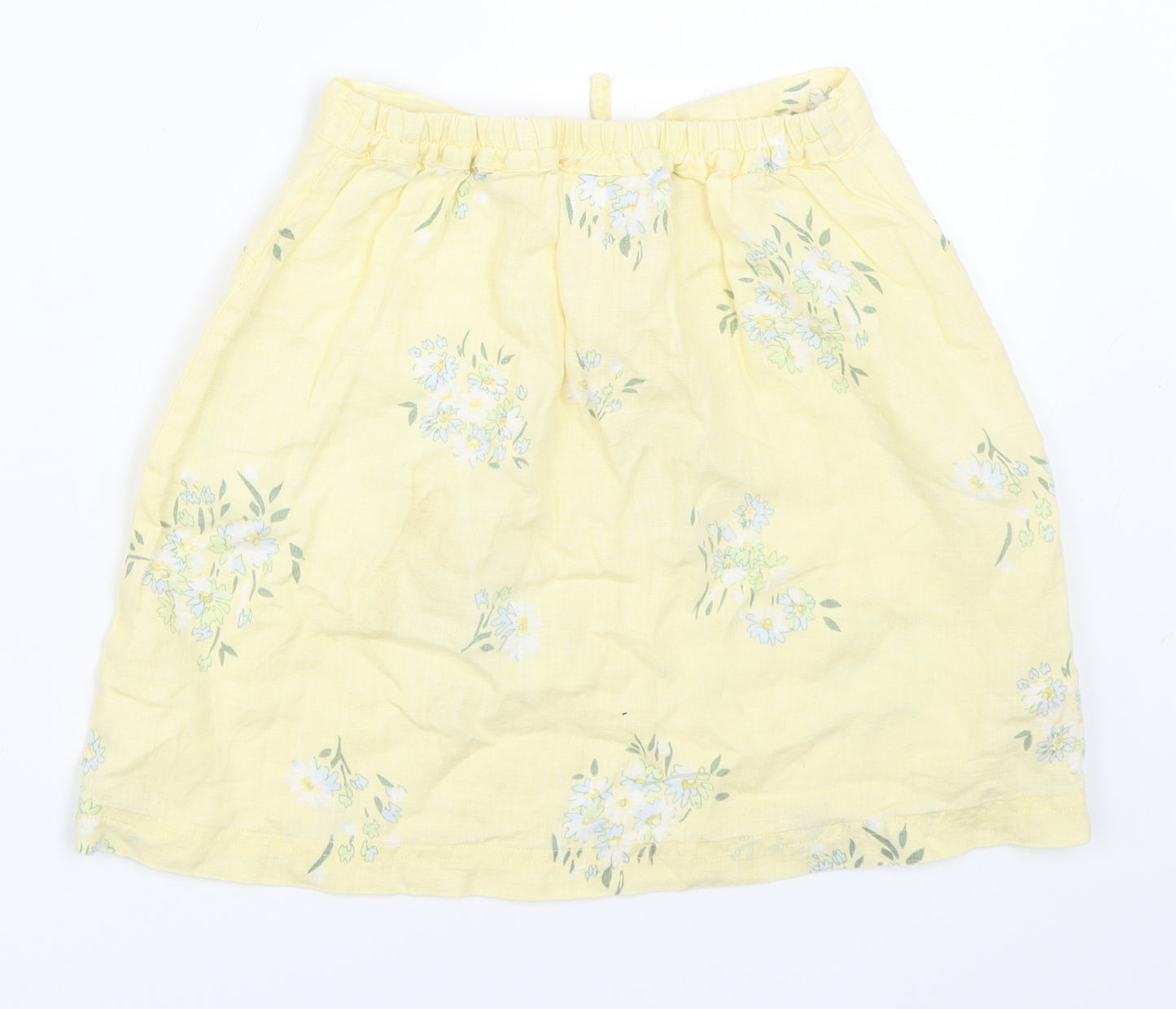 Laura Ashley Girls Yellow   Mini Skirt Size 8 Years