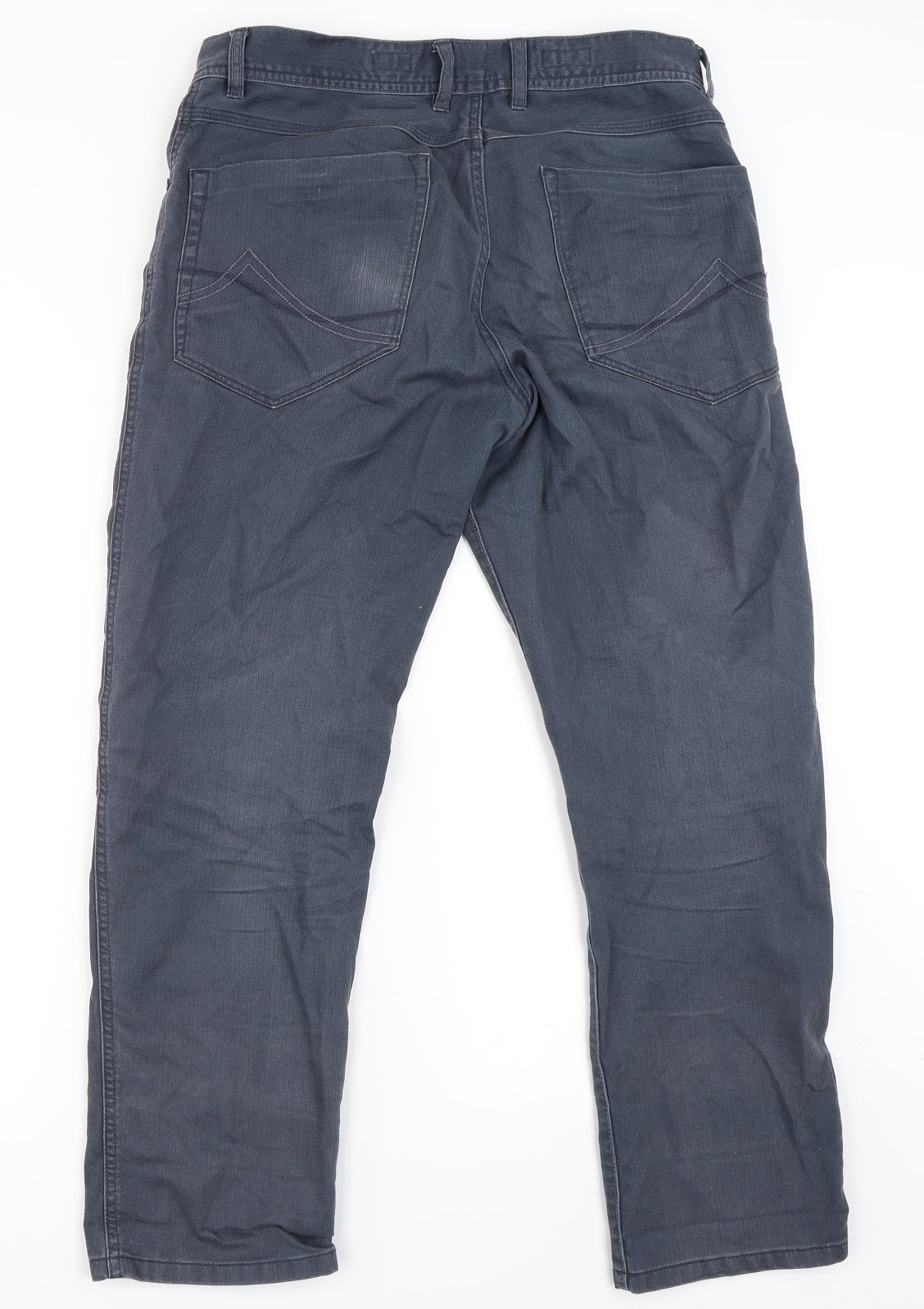 Mantaray Mens Black  Denim Straight Jeans Size 32 in L28 in