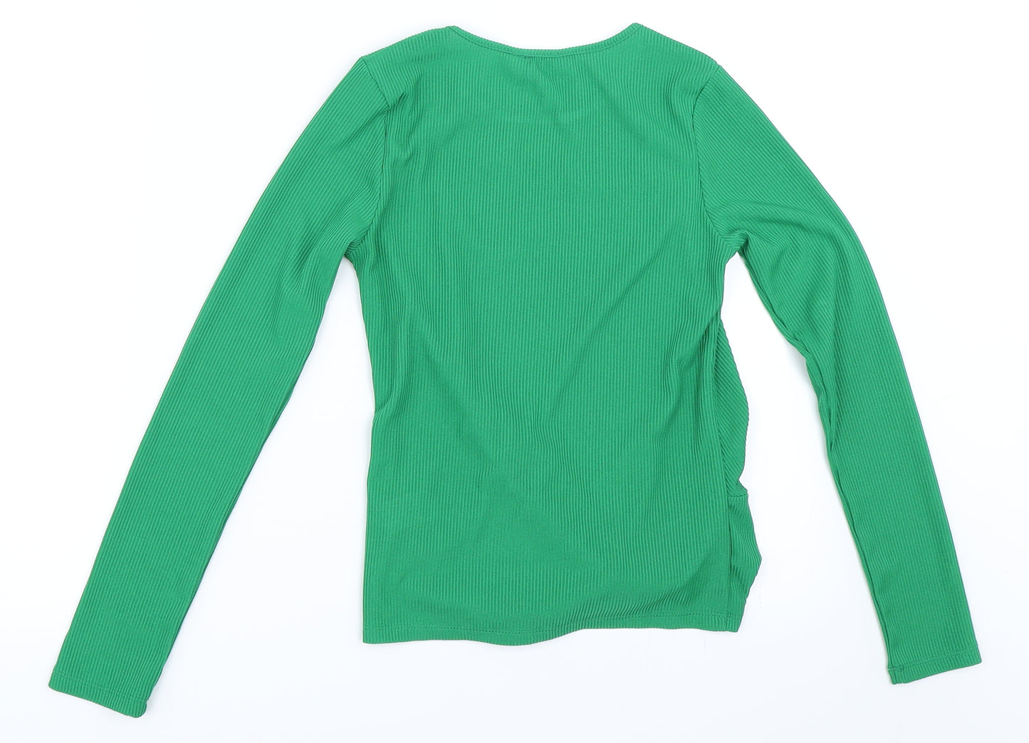 Candy Couture Girls Green   Basic T-Shirt Size 13 Years