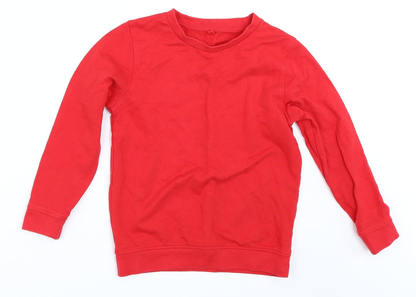 Preworn Girls Red   Pullover Sweatshirt Size 7-8 Years