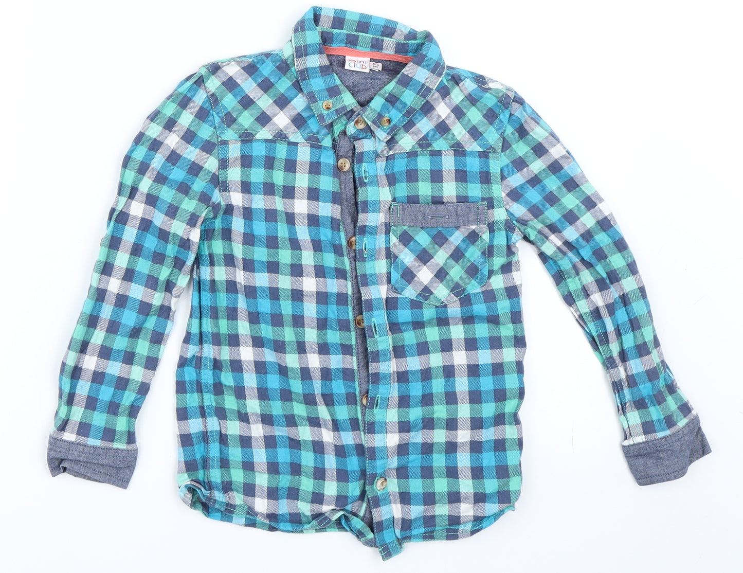 Mini Club Boys Blue   Basic Button-Up Size 5-6 Years