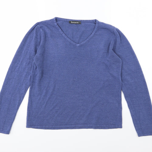 Bonmarché Womens Blue  Knit Pullover Jumper Size S