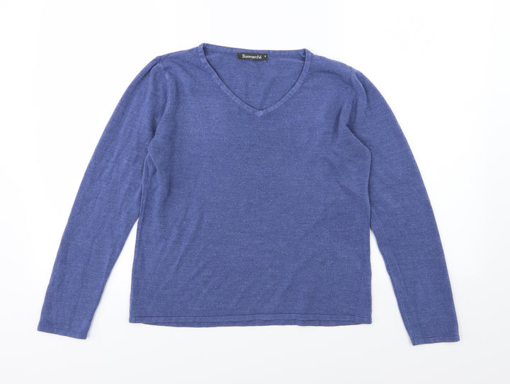 Bonmarché Womens Blue Knit Pullover Jumper Size S