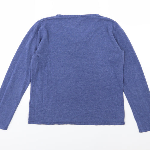 Bonmarché Womens Blue  Knit Pullover Jumper Size S