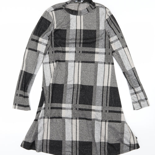 Atmosphere Womens Grey Striped Jersey T-Shirt Dress  Size 10