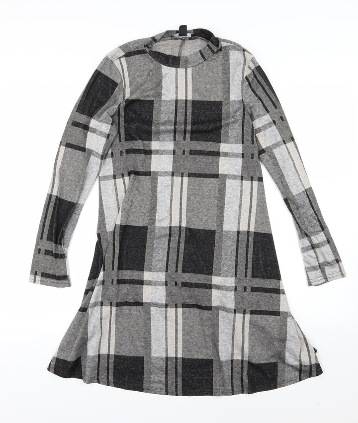 Atmosphere Womens Grey Striped Jersey T-Shirt Dress Size 10
