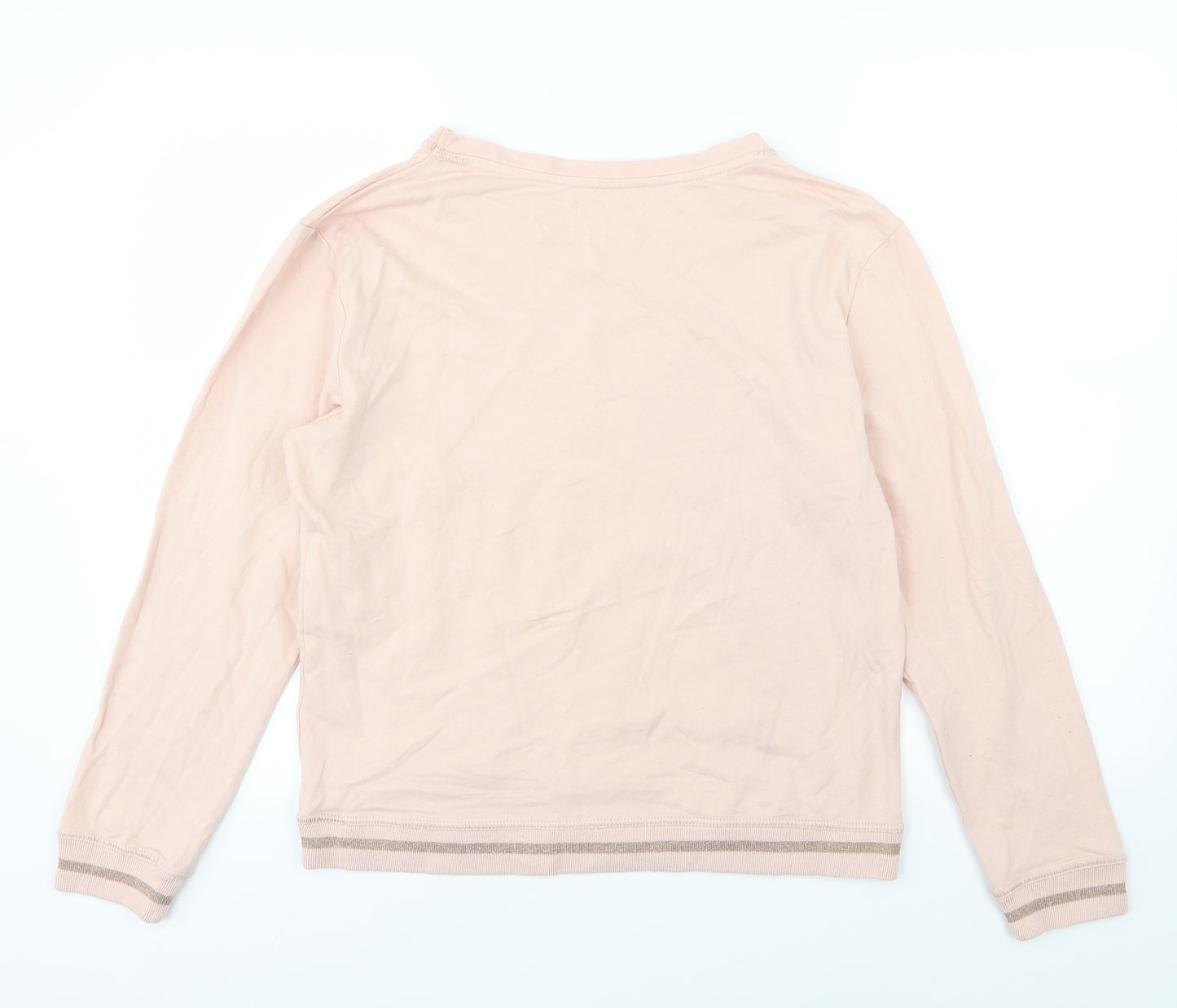 F&F Womens Pink  Jersey Pullover Sweatshirt Size 12  - Relax