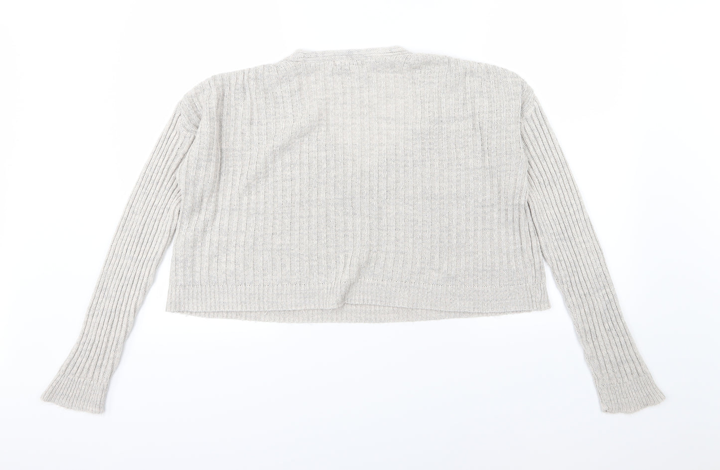 New Look Womens Grey  Knit Pullover Jumper Size S