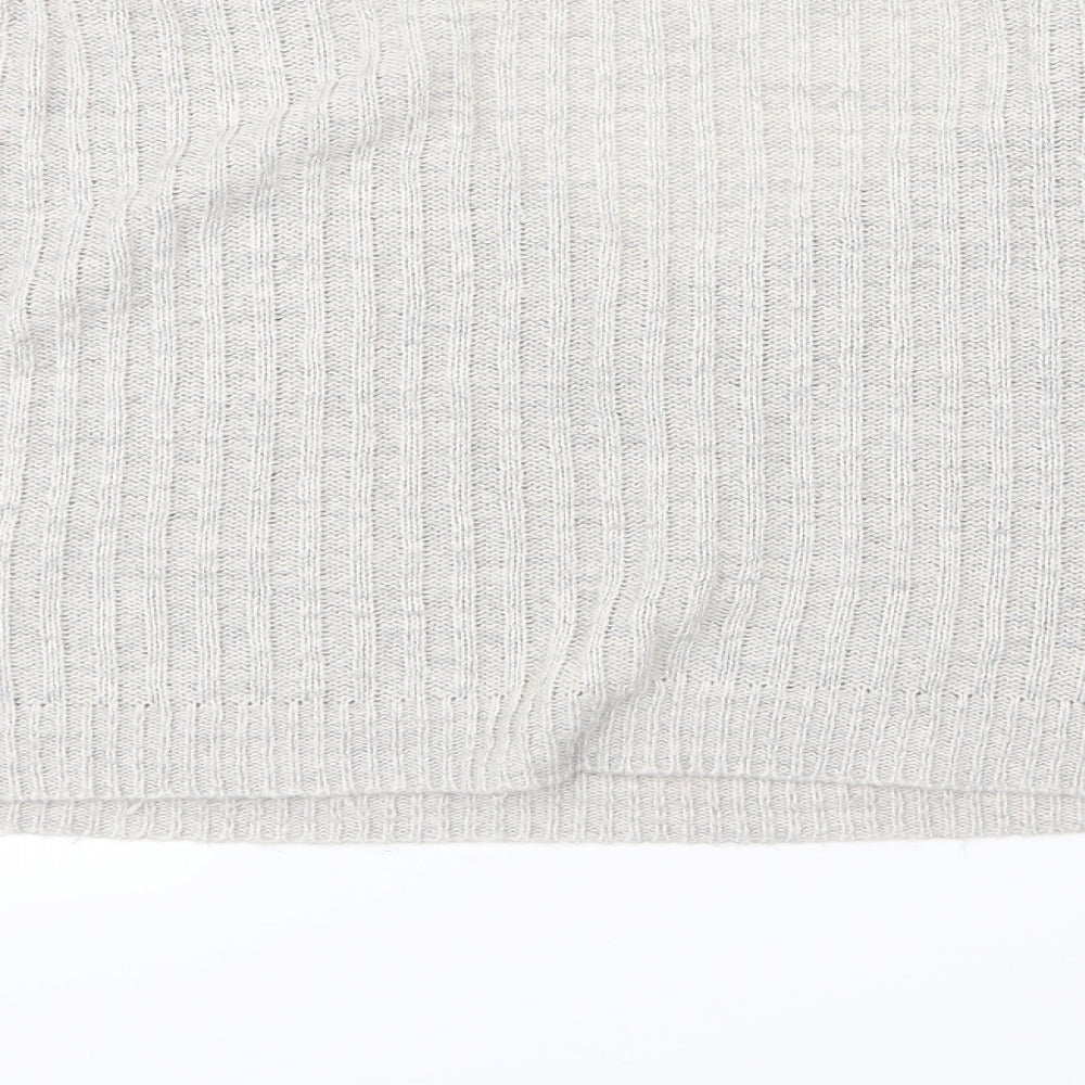 New Look Womens Grey  Knit Pullover Jumper Size S