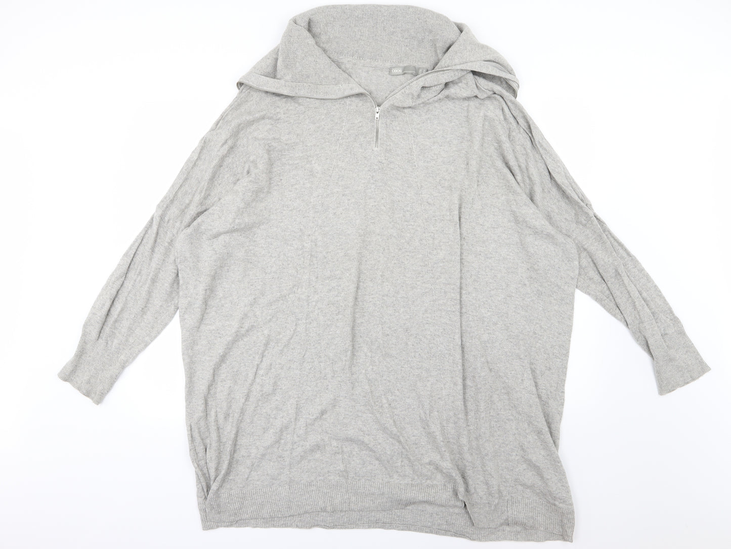 ASOS Womens Grey  Knit Pullover Jumper Size 16