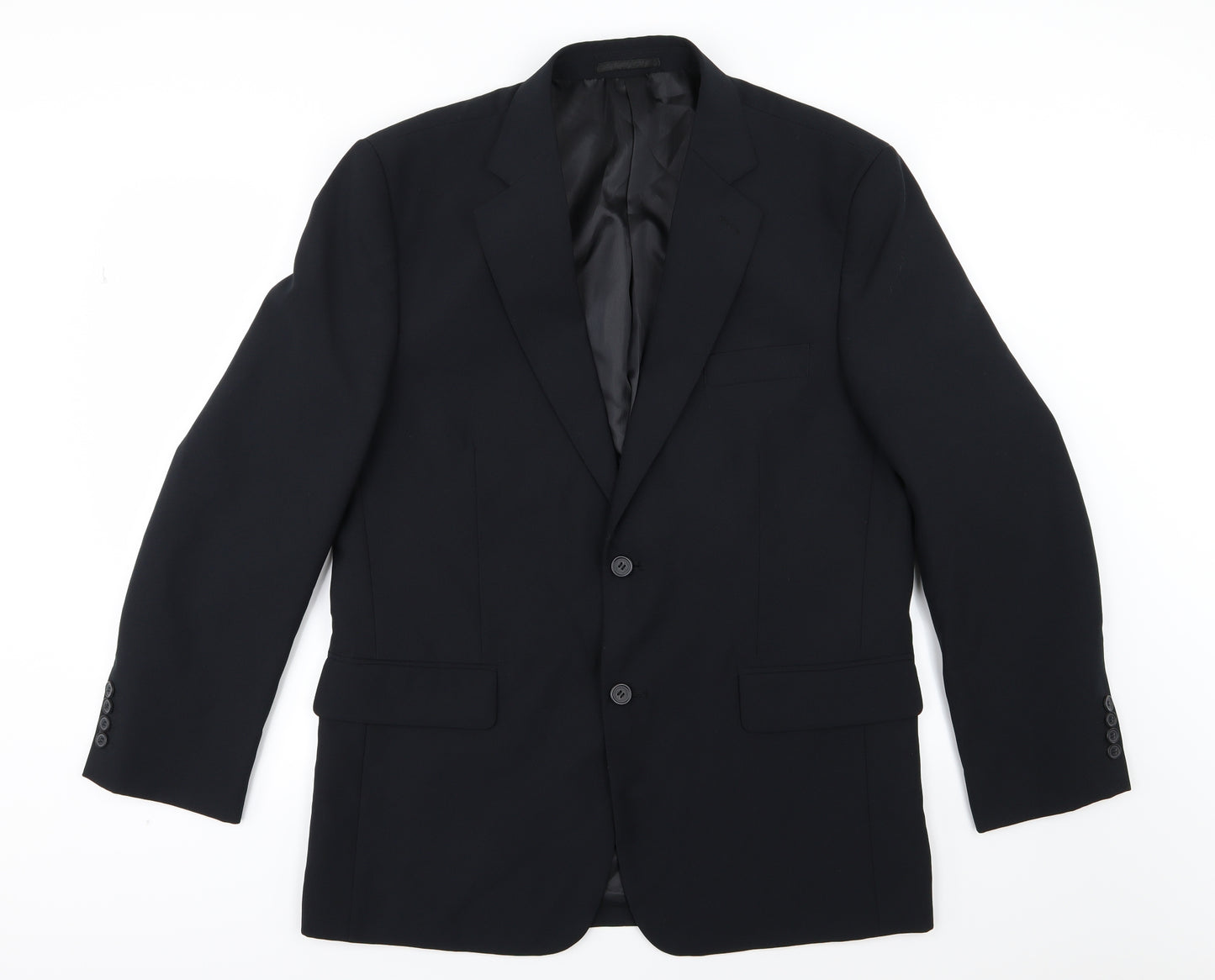 Premier MAN Mens Black  Rayon Jacket Suit Jacket Size 42