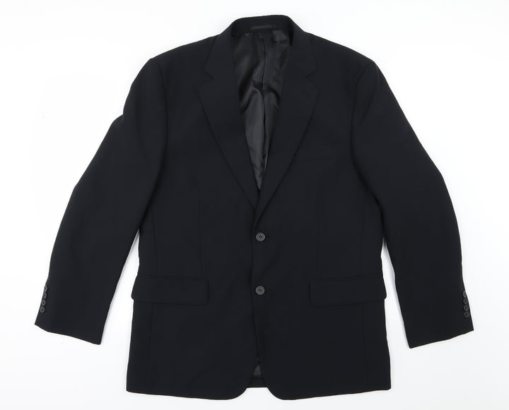 Premier MAN Mens Black  Rayon Jacket Suit Jacket Size 42