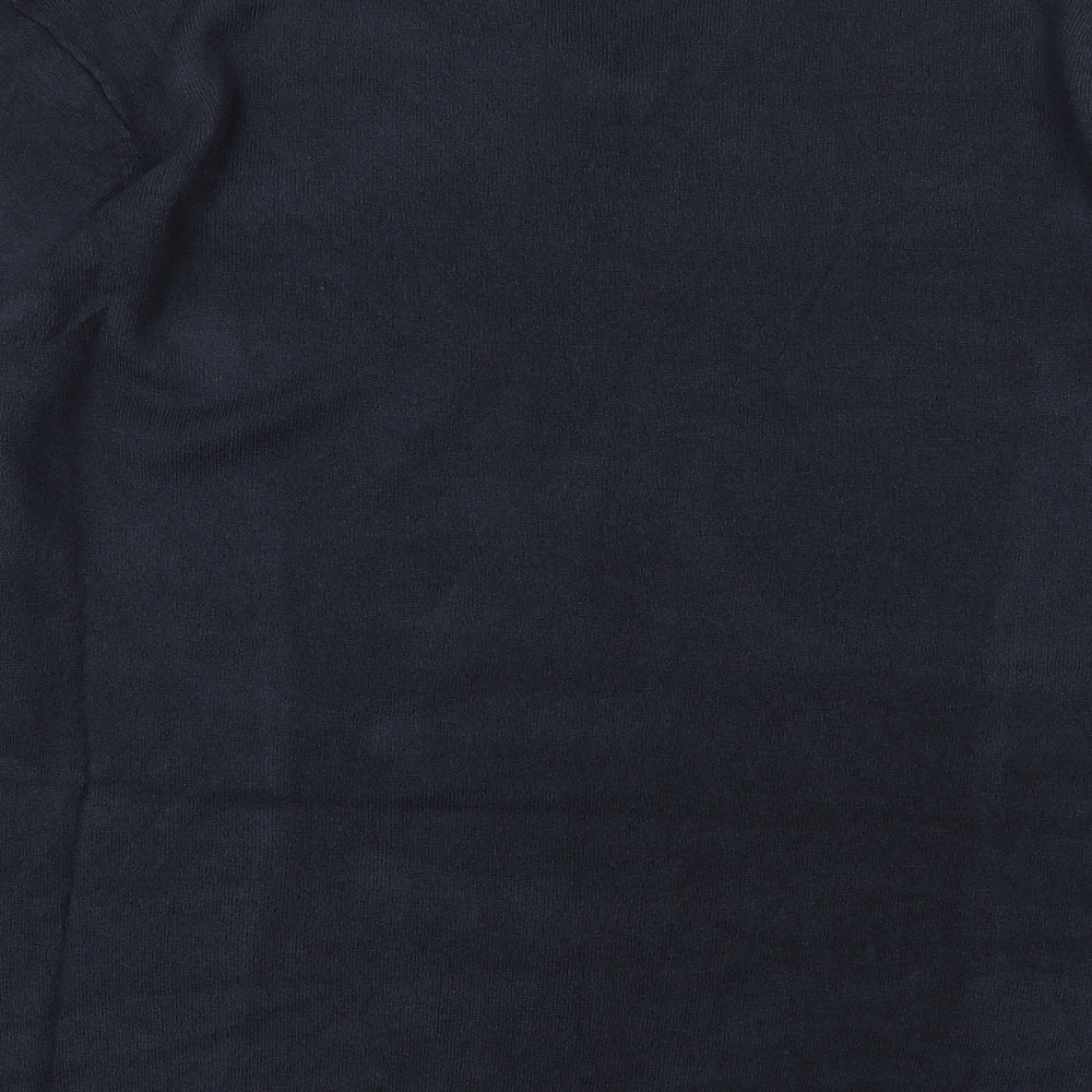 Peacocks Mens Black  Knit Pullover Jumper Size 2XL